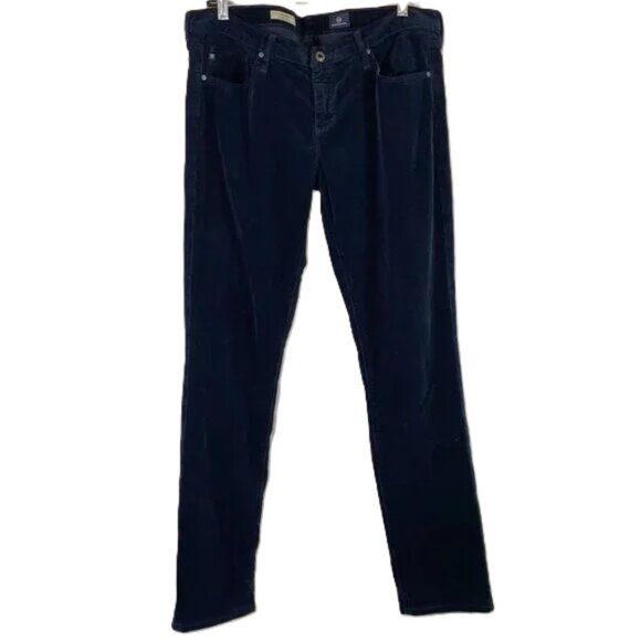 Ag The Stevie Navy Corduroy Ankle Pant Straight Leg Size 32R - Picture 5 of 14